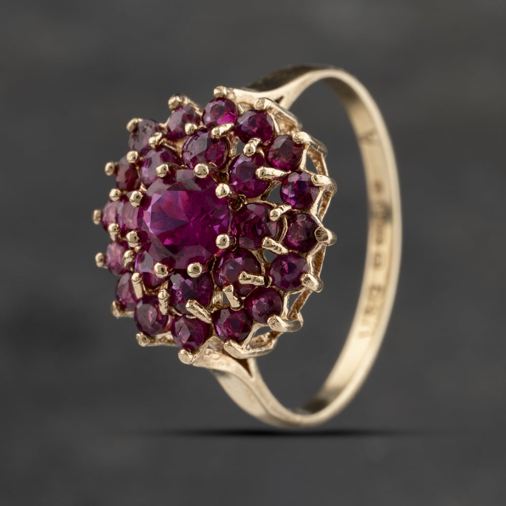 Click to view product details and reviews for Pre Owned 9ct Yellow Gold Synthetic Rubies Cluster Ring 41103381. Click to view product details and reviews for Pre Owned 9ct Yellow Gold Synthetic Rubies Cluster Ring 41103381.