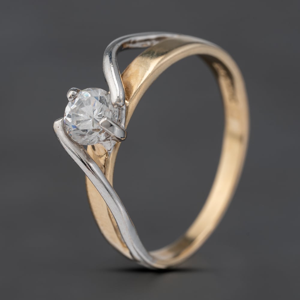 Click to view product details and reviews for Pre Owned 9ct Two Colour Gold Cubic Zirconia Twist Shoulders Solitaire Ring 41103545. Click to view product details and reviews for Pre Owned 9ct Two Colour Gold Cubic Zirconia Twist Shoulders Solitaire Ring 41103545.