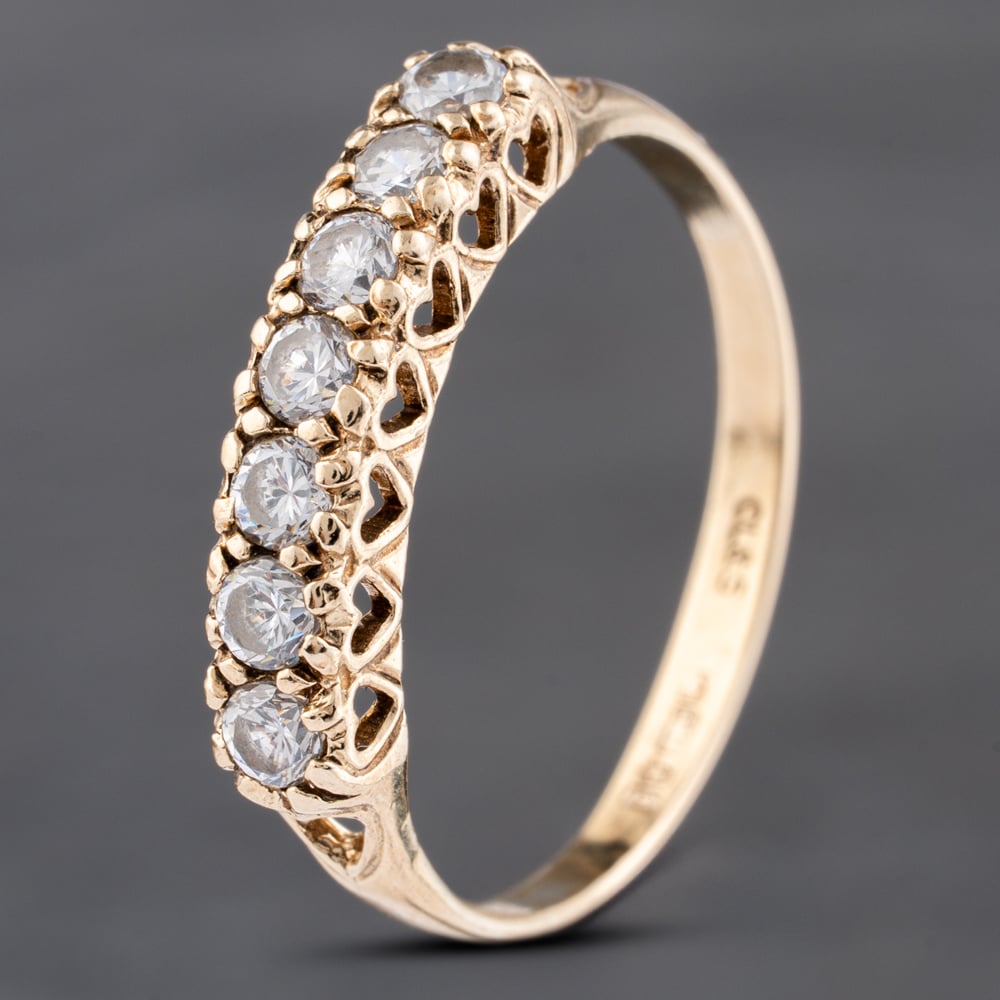 Click to view product details and reviews for Pre Owned 9ct Yellow Gold Cubic Zirconia Half Eternity Ring 41103582. Click to view product details and reviews for Pre Owned 9ct Yellow Gold Cubic Zirconia Half Eternity Ring 41103582.