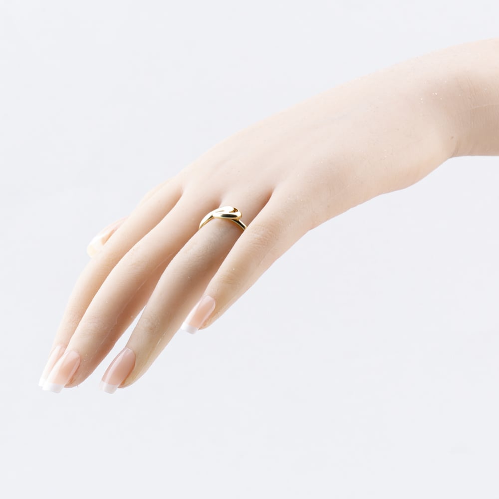 Pre-Owned 9ct Yellow Gold Swirl Dress Ring 41103719