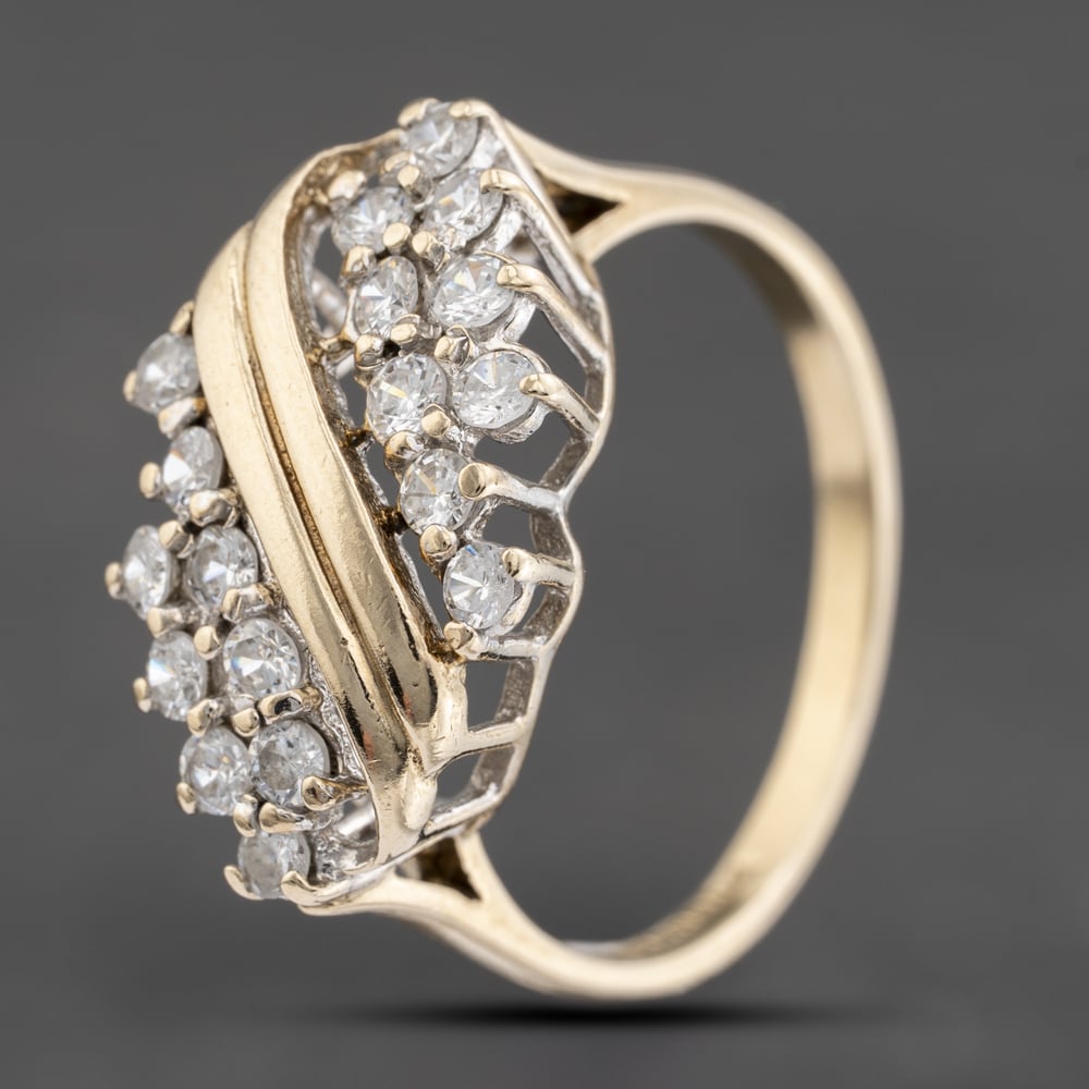 Click to view product details and reviews for Pre Owned 9ct Yellow Gold Cubic Zirconia Dress Ring 41103758.