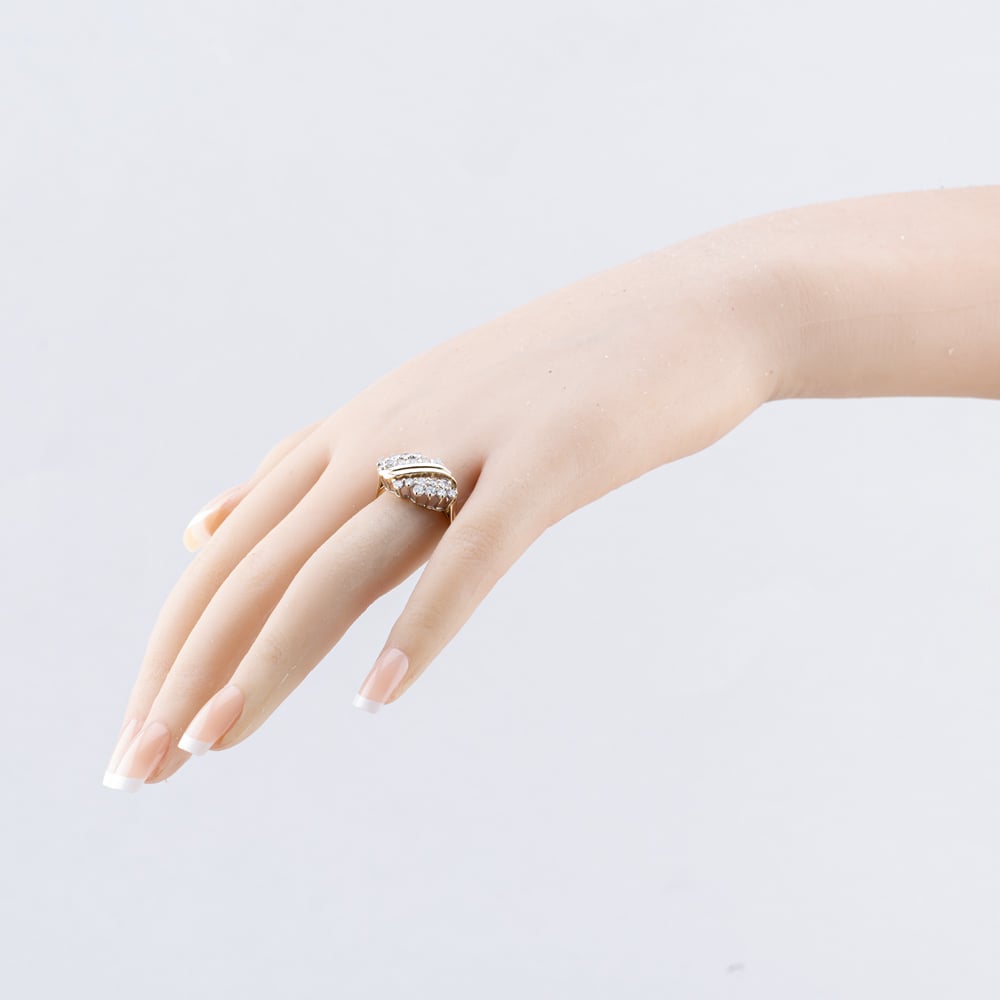 Pre-Owned 9ct Yellow Gold Cubic Zirconia Dress Ring 41103758