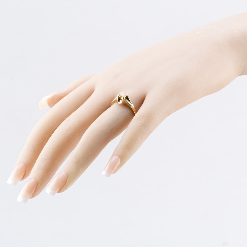 Pre-Owned 9ct Yellow Gold Citrine Claw Set Dress Ring 41103801