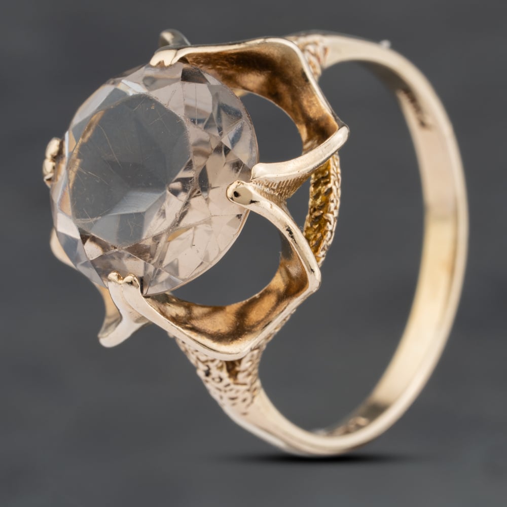 Click to view product details and reviews for Pre Owned 9ct Yellow Gold Smoky Quartz Dress Ring 41104024.