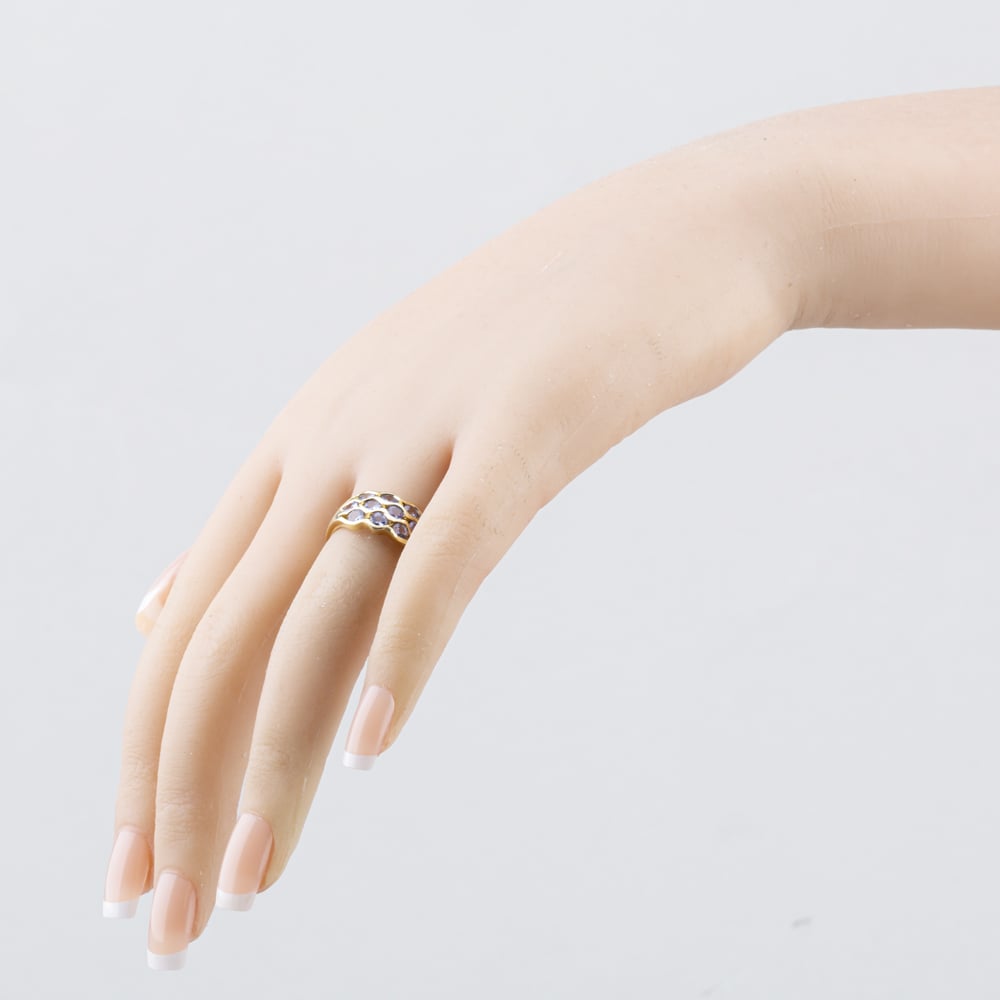 Pre-Owned 9ct Yellow Gold Tanzanite Dress Ring 41104249