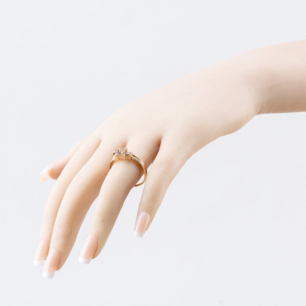 Pre-Owned 9ct Rose Gold Fancy Four Stone Ring 41104585