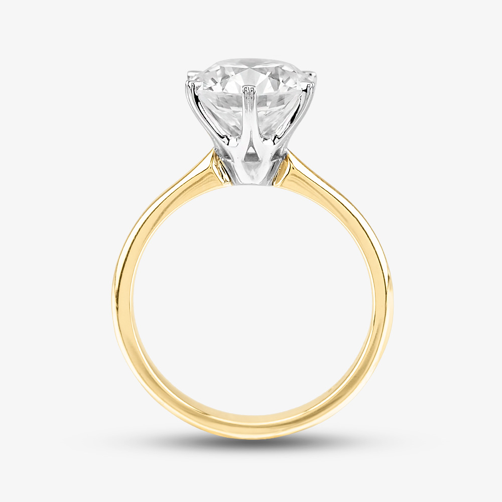 Pre-Owned 18ct Yellow Gold Certificated 3.11ct Diamond Solitaire Ring 4112475