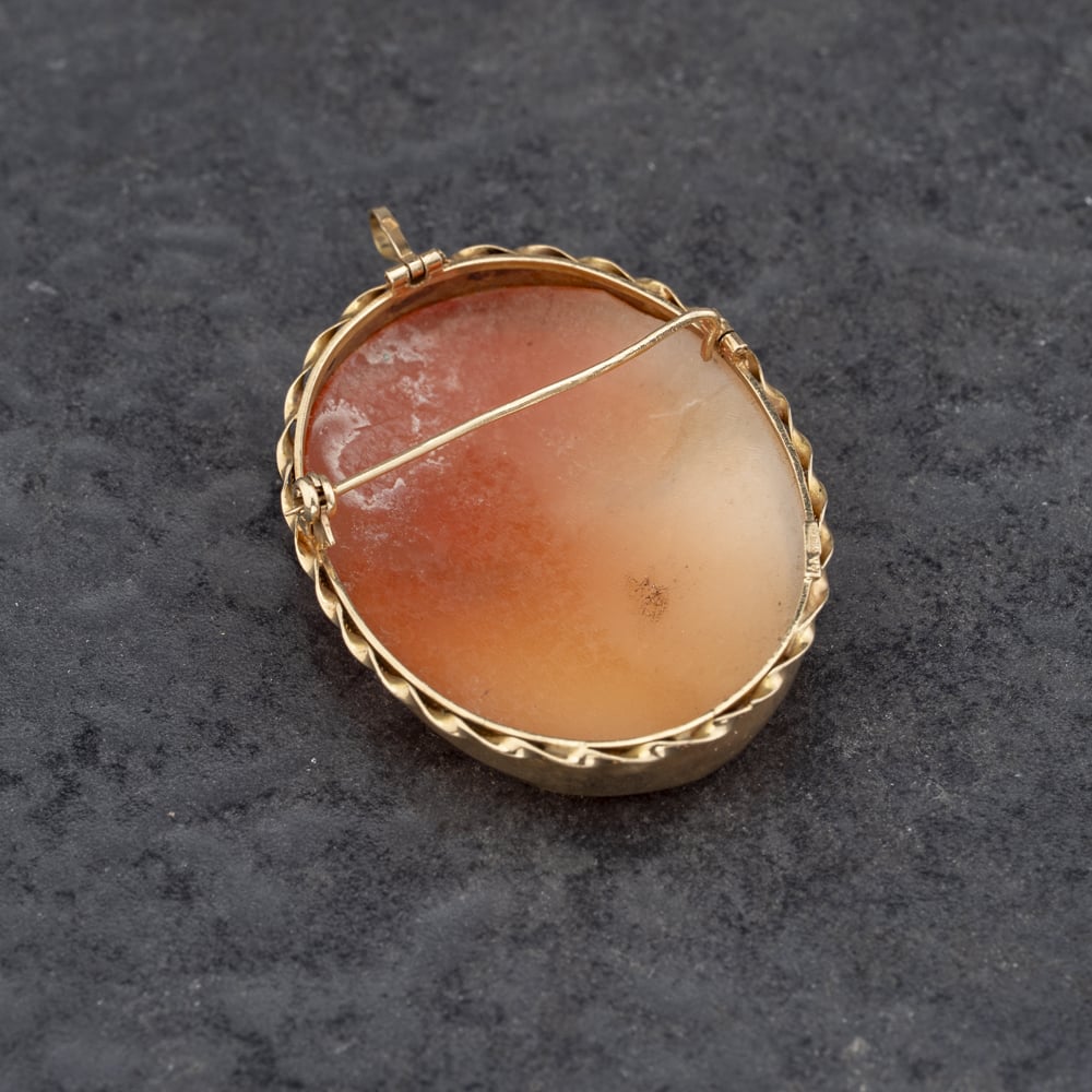 Pre-Owned 14ct Yellow Gold Cameo Brooch 41131167