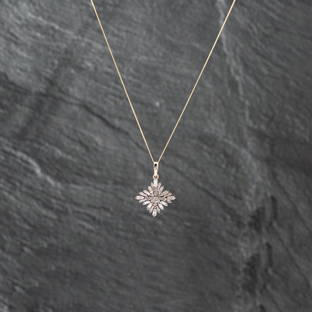 Click to view product details and reviews for Pre Owned 9ct Two Colour Gold Diamond Claw Set Mixed Cut Spray Cluster Pendant And 18 Inch Curb Chain 41142909. Click to view product details and reviews for Pre Owned 9ct Two Colour Gold Diamond Claw Set Mixed Cut Spray Cluster Pendant And 18 Inch Curb Chain 41142909.