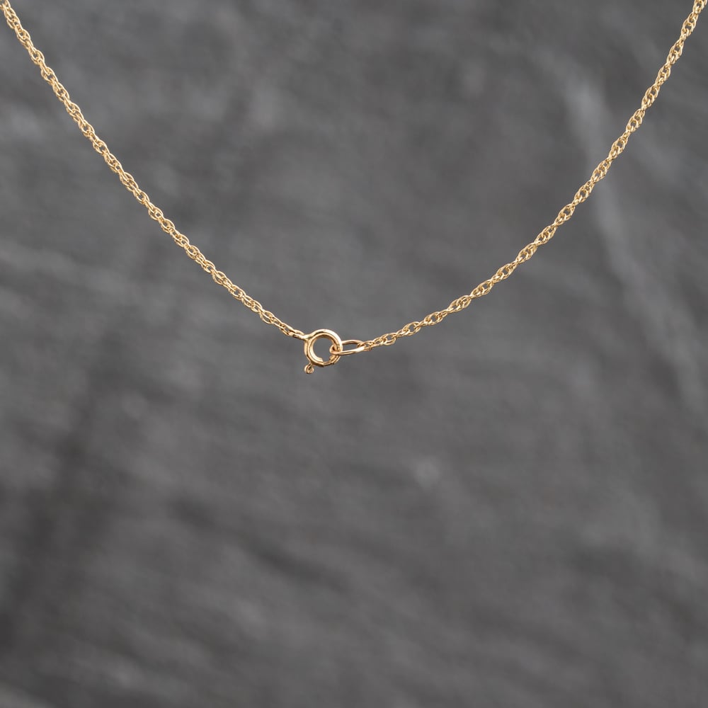 Pre-Owned 9ct Yellow Gold Cubic Zirconia Cluster Pendant & 16 Inch Prince Of Wales Chain 41143699