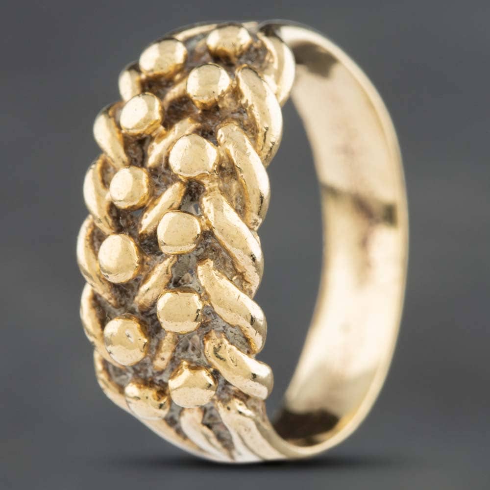 Pre-Owned 9ct Yellow Gold Keeper Ring 4115338