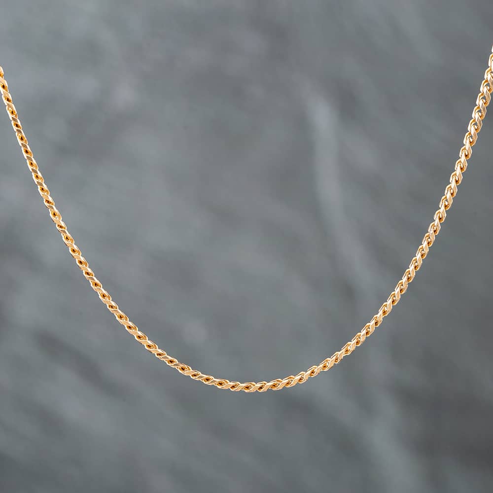 Product photograph of Pre-owned 9ct Yellow Gold 17 Inch Curb Chain 41161523 from The Jewel Hut