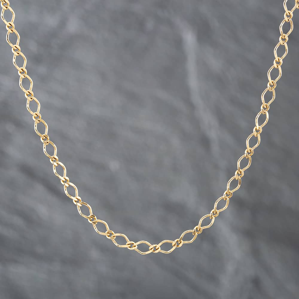 Product photograph of Pre-owned 9ct Yellow Gold 18 Inch Figaro Chain 41161555 from The Jewel Hut