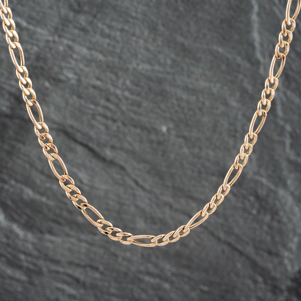 Pre-Owned 9ct Yellow Gold 18 Inch Figaro Chain 41161859