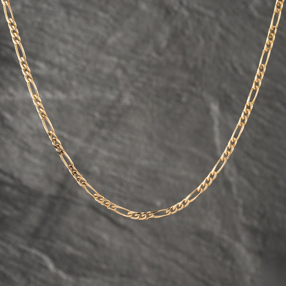 Pre-Owned 9ct Yellow Gold 18 Inch Figaro Chain 41162024