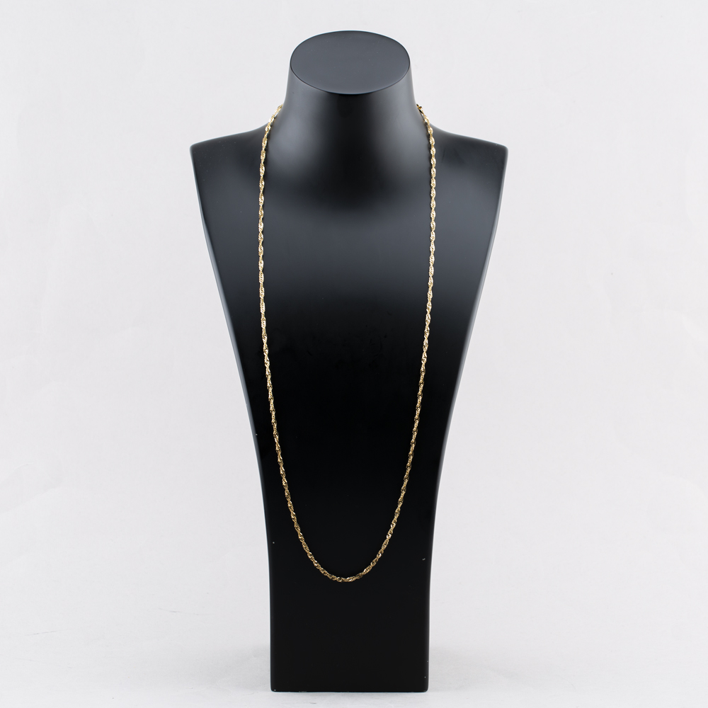 Pre-Owned 9ct Yellow Gold Twisted 30 Inch Curb Chain 41162104