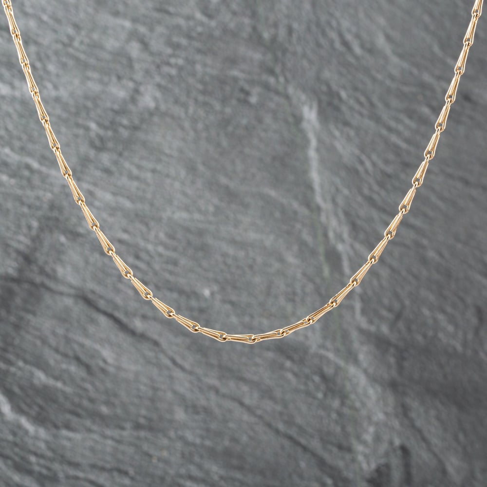 Pre-Owned 9ct Yellow Gold 24 Inch Hayseed Chain 41162135