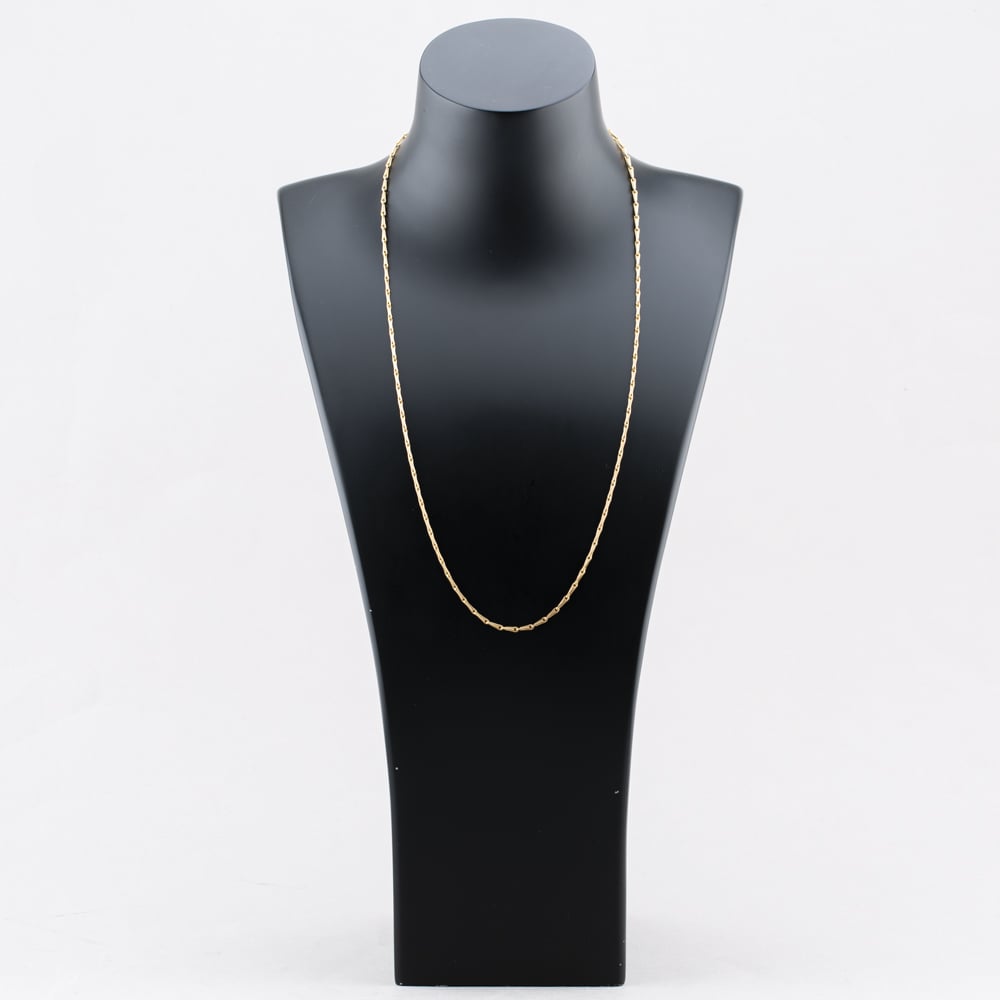 Pre-Owned 9ct Yellow Gold 24 Inch Hayseed Chain 41162135