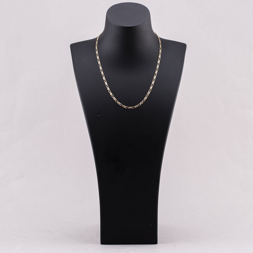 Pre-Owned 9ct Yellow Gold 3+1 Link 18 Inch Figaro Chain 41162164