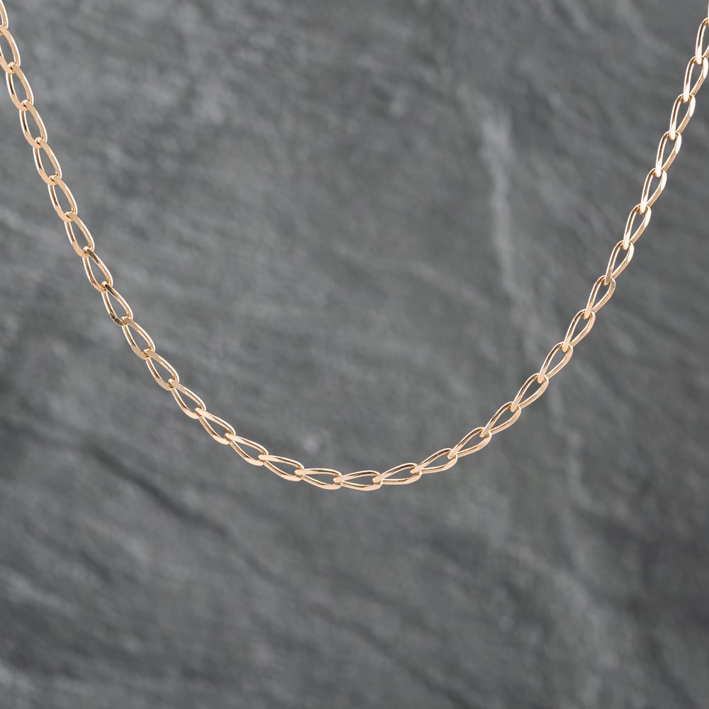 Pre-Owned 9ct Yellow Gold 18 Inch Curb Chain 41162166