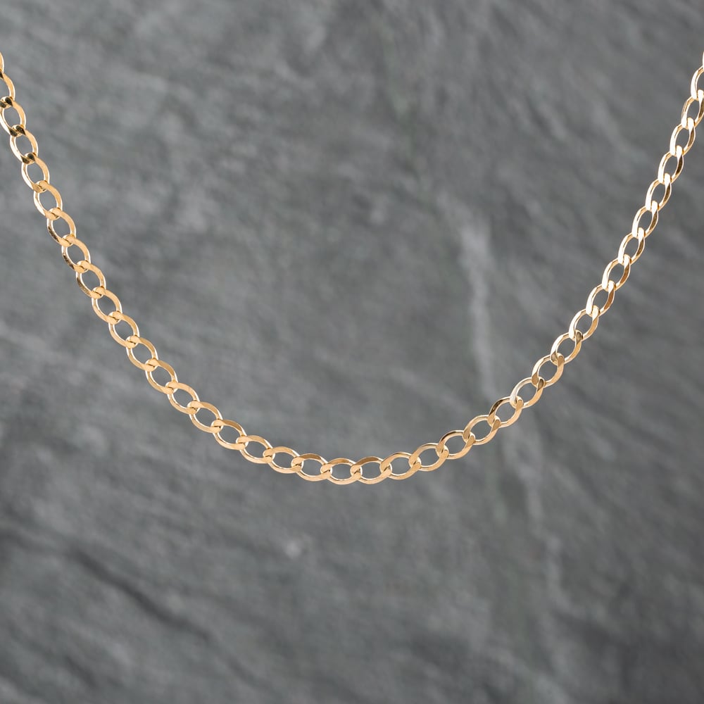 Pre-Owned 9ct Yellow Gold 18 Inch Curb Chain 41162168