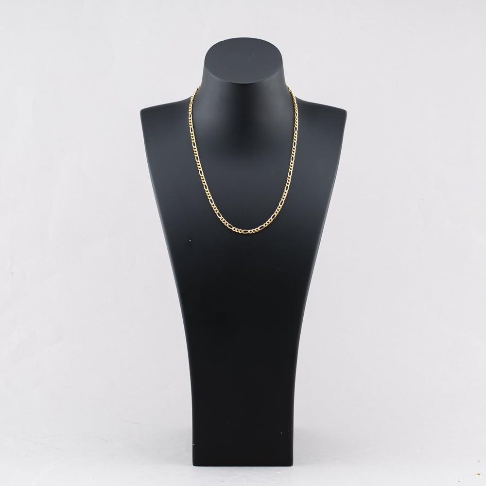 Pre-Owned 9ct Yellow Gold 3+1 18 Inch Figaro Chain 41162175