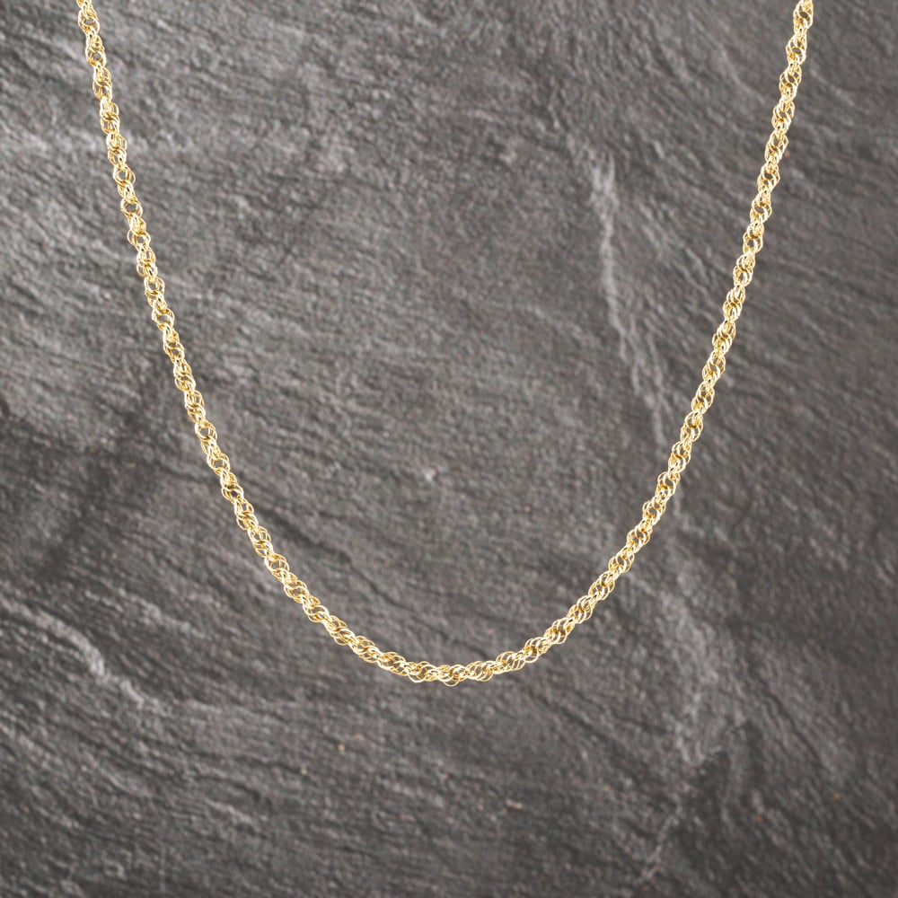 Pre-Owned 9ct Yellow Gold 20 Inch Rope Chain 41162208