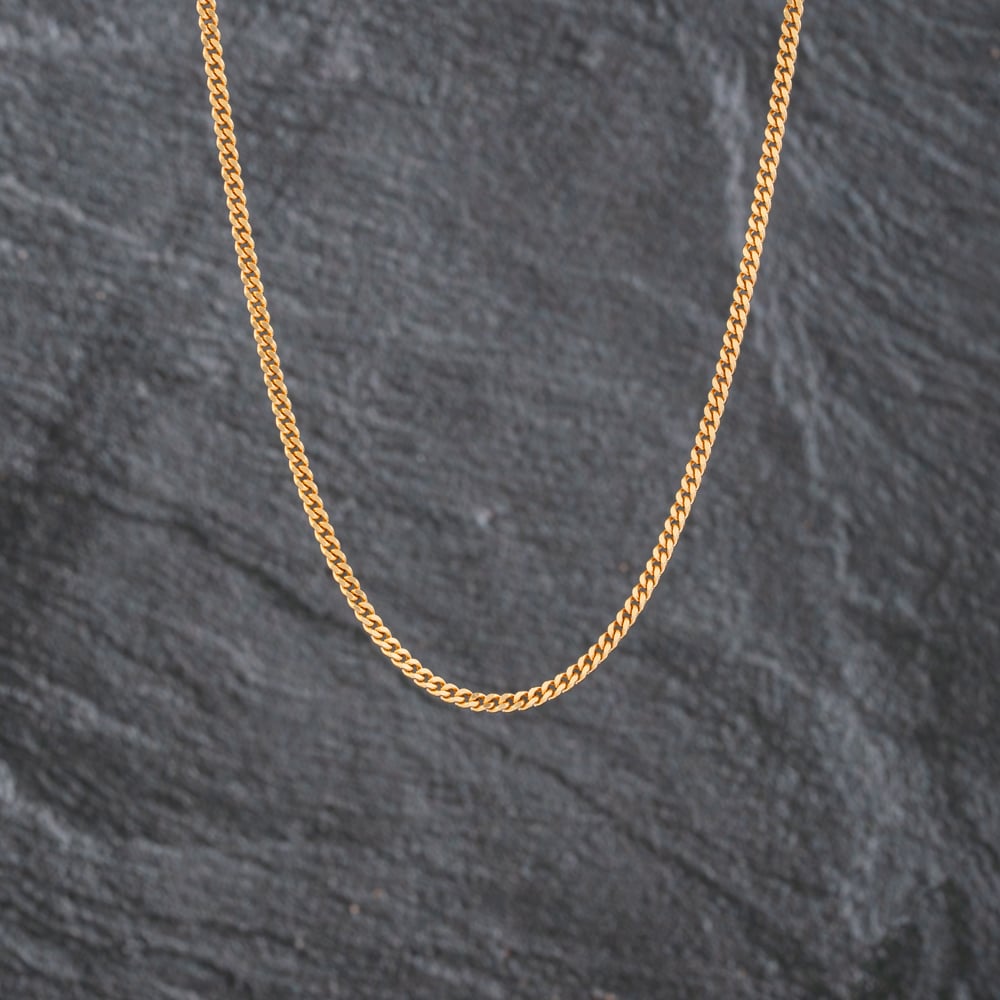 Pre-Owned 9ct Yellow Gold 18 Inch Curb Chain 41162211