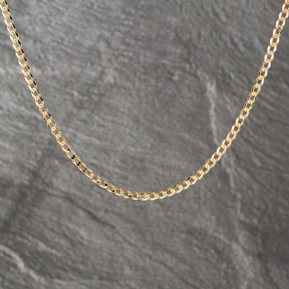 Pre-Owned 9ct Yellow Gold 18 Inch Curb Chain 41162216