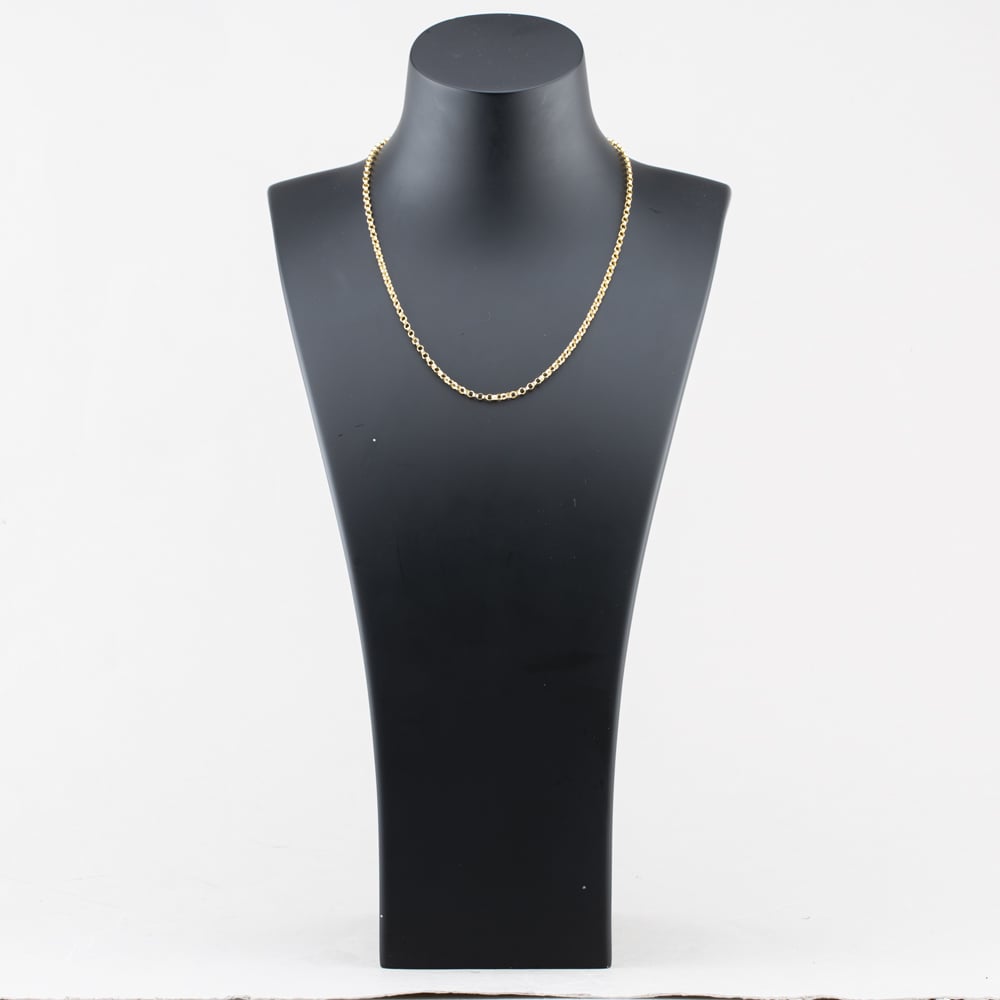 Pre-Owned 9ct Yellow Gold Round Double Link 18 Inch Belcher Chain 41162220