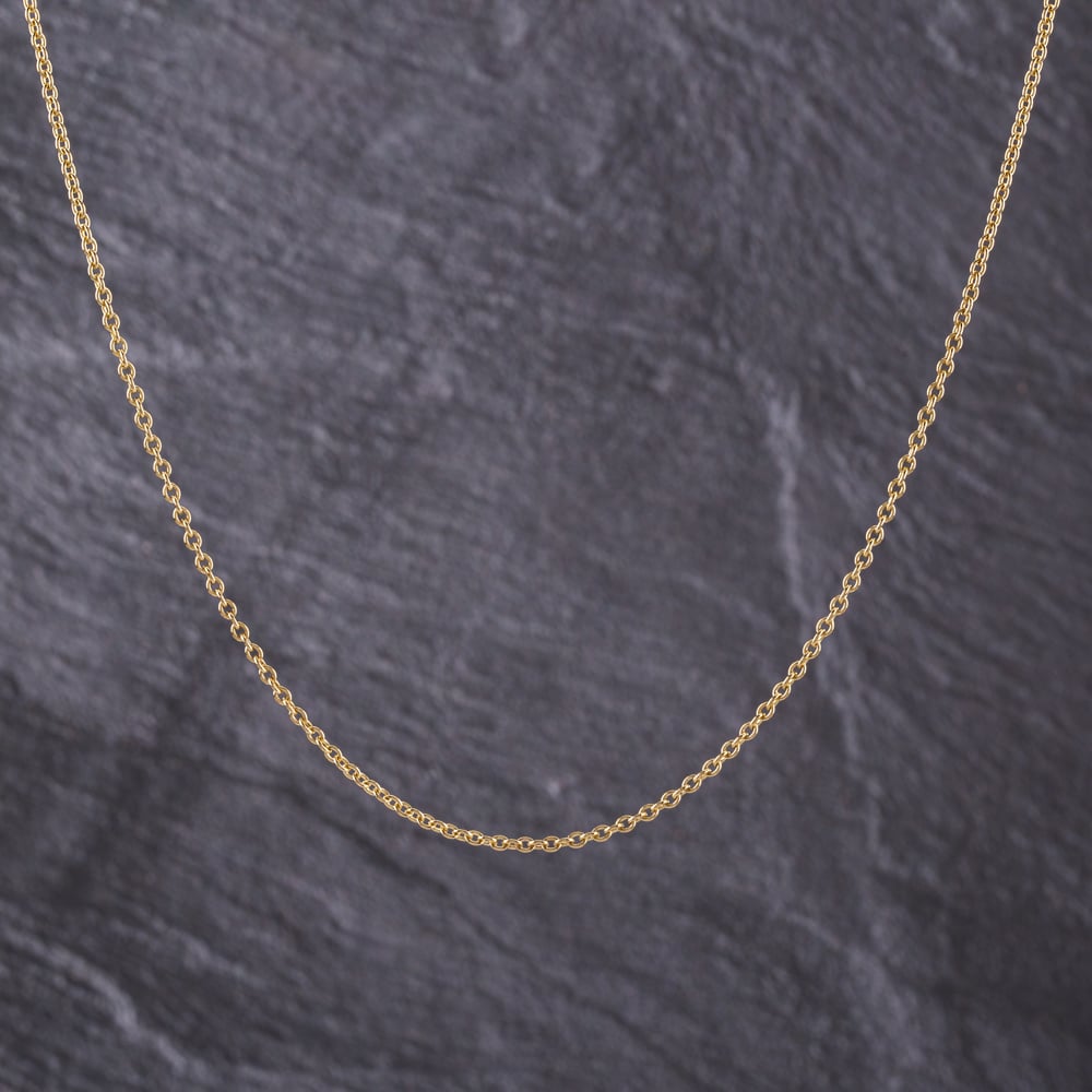 Pre-Owned 9ct Yellow Gold 19 Inch Trace Chain 41162231