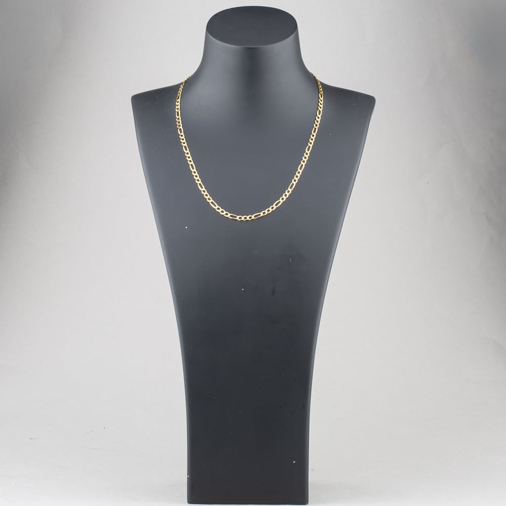 Pre-Owned 9ct Yellow Gold 3+1 Link 19 Inch Figaro Chain 41162266