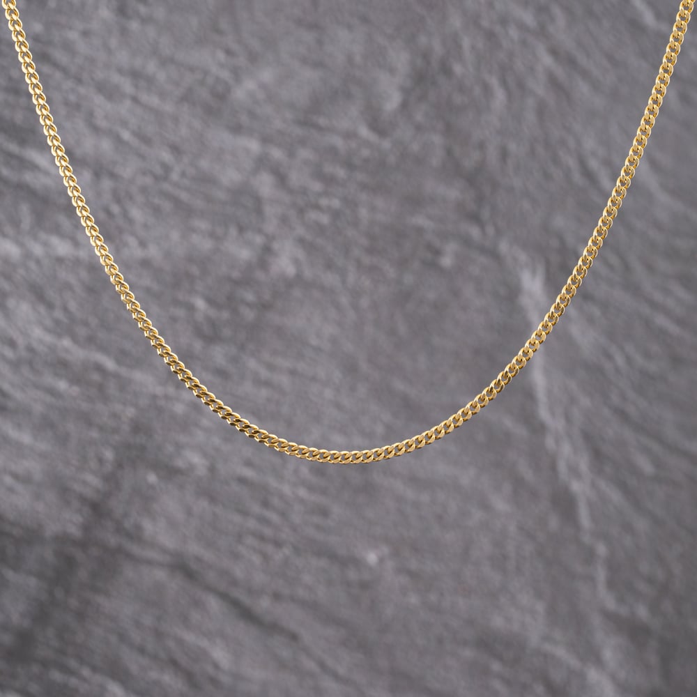 Pre-Owned 9ct Yellow Gold 18 Inch Curb Chain 41162268