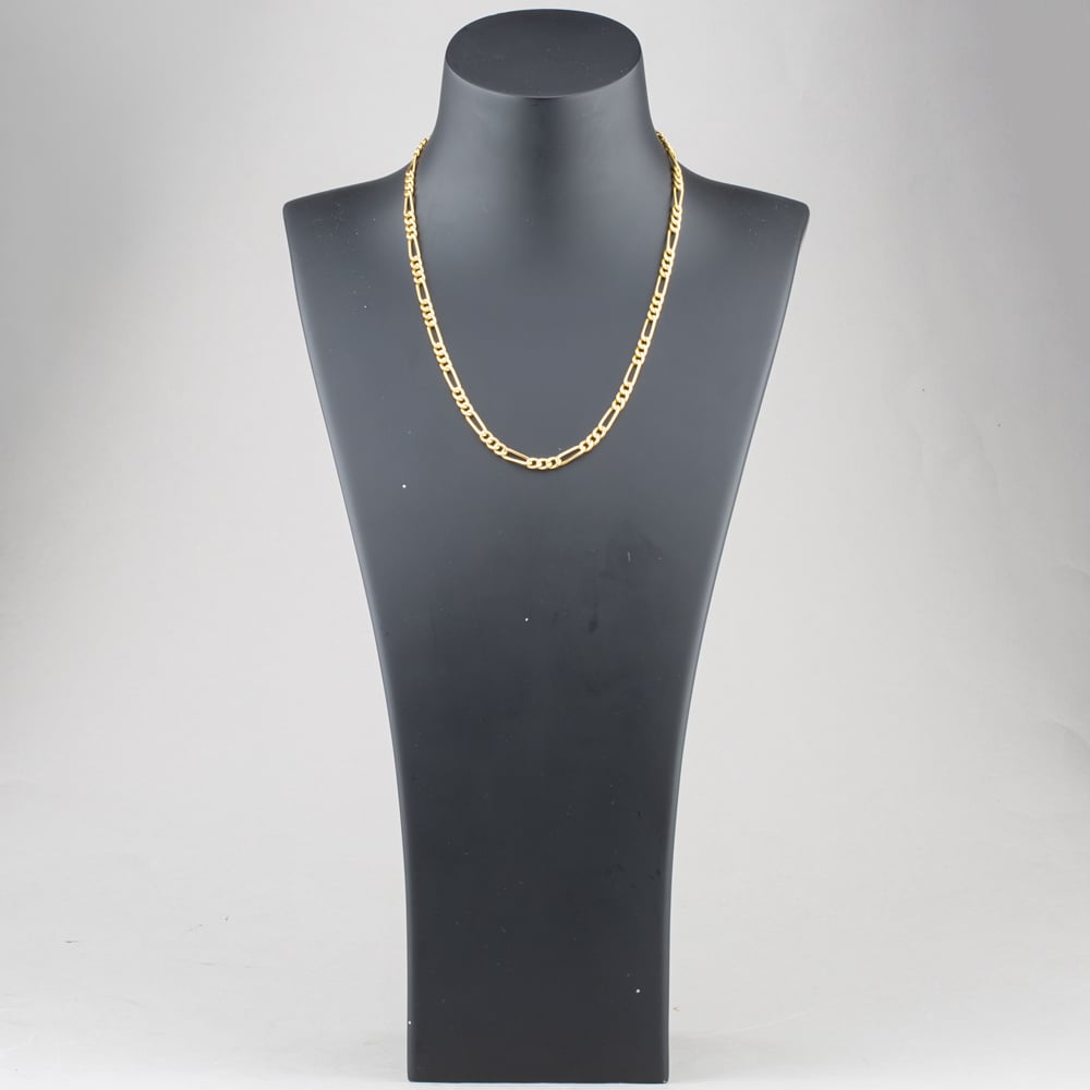 Pre-Owned 9ct Yellow Gold 3+1 Link 18 Inch Figaro Chain 41162277