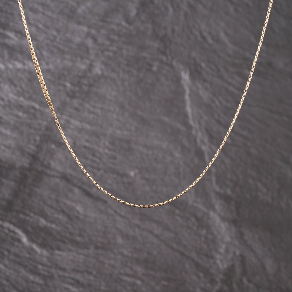 Pre-Owned Vintage Yellow Gold 19 Inch Box Chain 41162278
