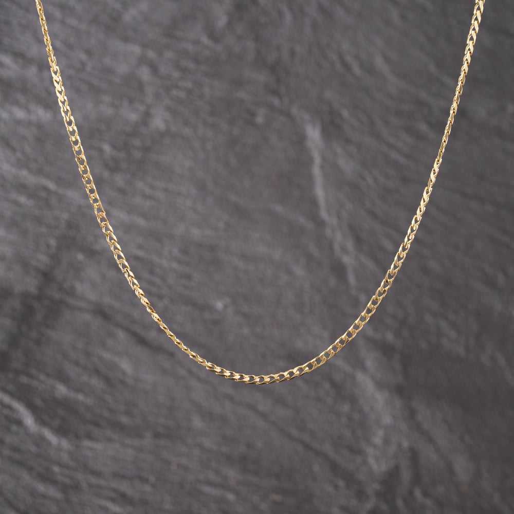 Pre-Owned 9ct Yellow Gold 18 Inch Curb Chain 41162284