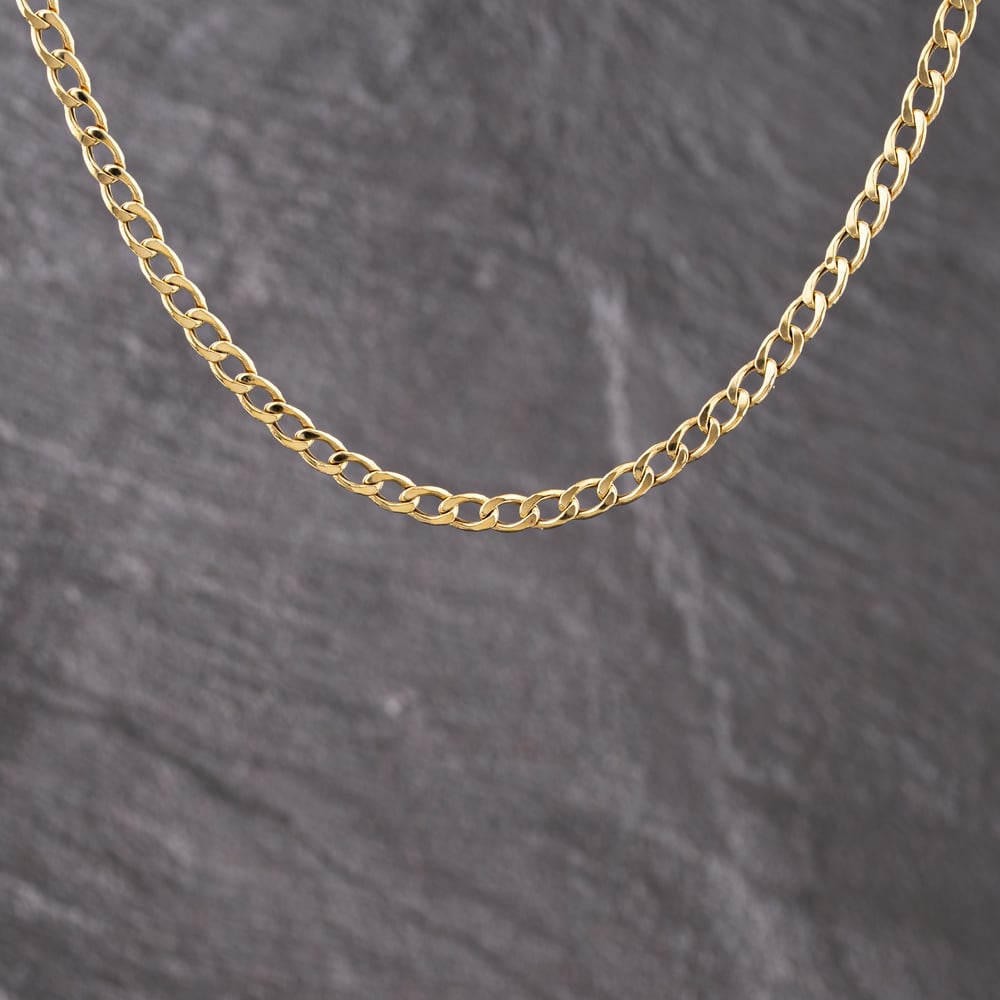 Pre-Owned 9ct Yellow Gold 16 Inch Curb Chain 41162285