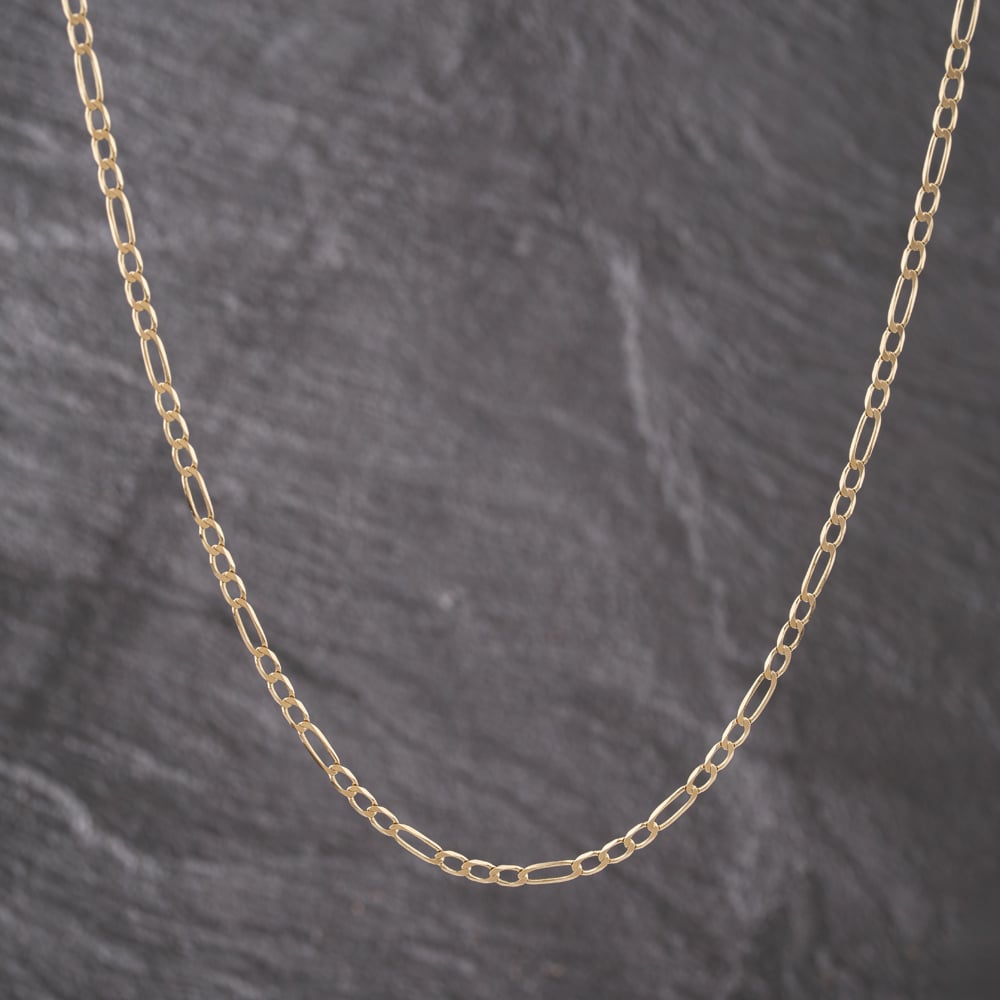 Pre-Owned 9ct Yellow Gold 20 Inch Figaro Chain 41162293