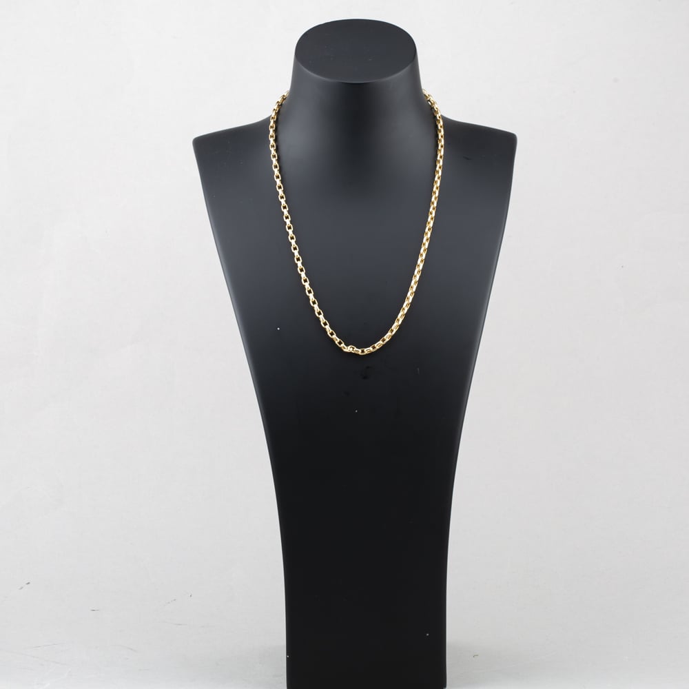 Pre-Owned 9ct Yellow Gold Oblong 20 Inch Belcher Chain 41162296