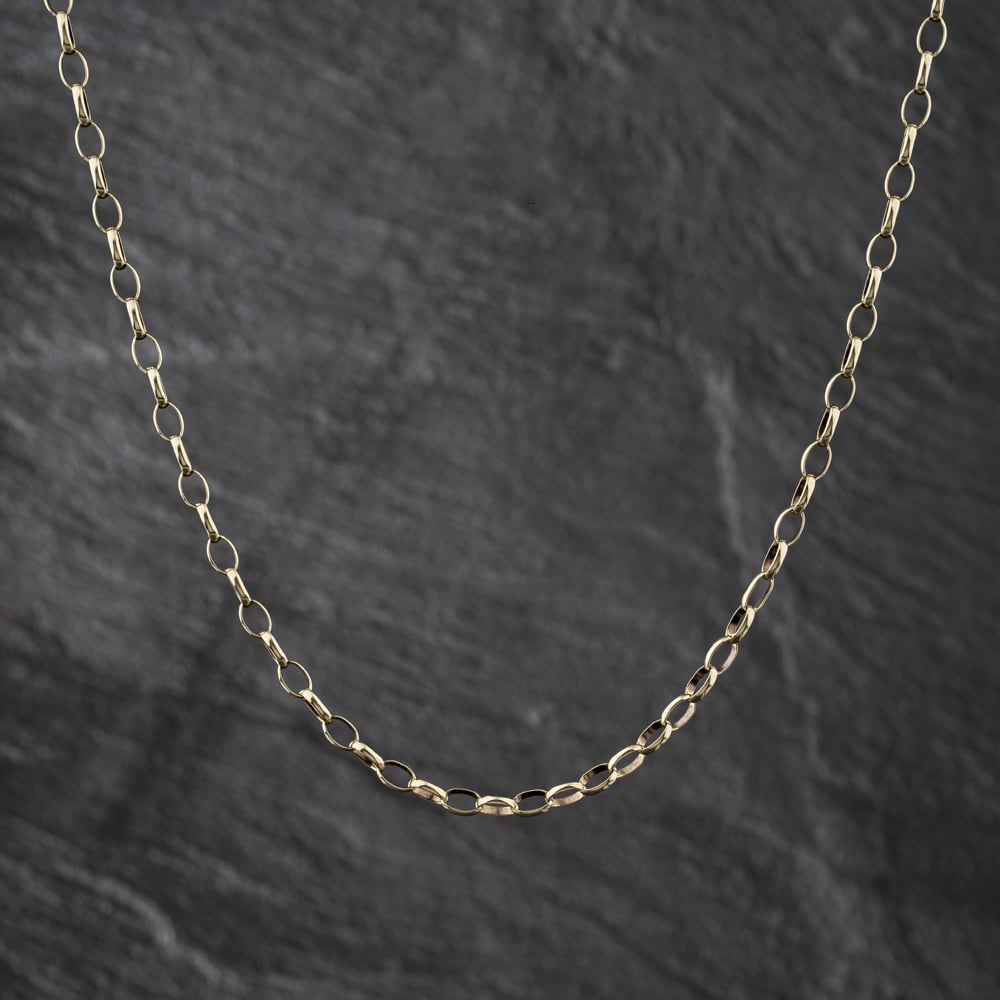 Pre-Owned 9ct Yellow Gold 21 Inch Belcher Chain 41162324