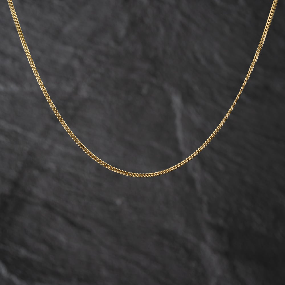 Pre-Owned 9ct Yellow Gold 18 Inch Curb Chain 41162327