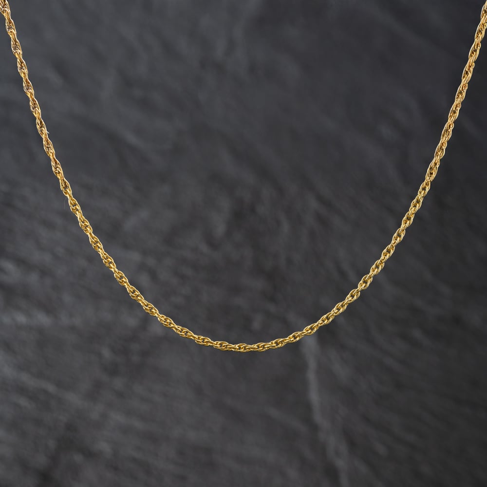 Pre-Owned 9ct Yellow Gold 15 Inch Prince Of Wales Chain 41162328