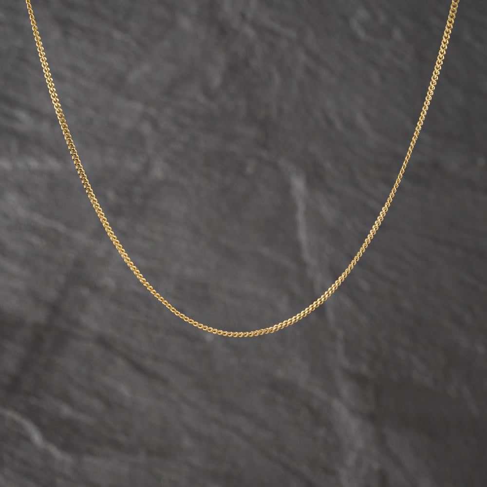 Pre-Owned 9ct Yellow Gold 18 Inch Curb Chain 41162330
