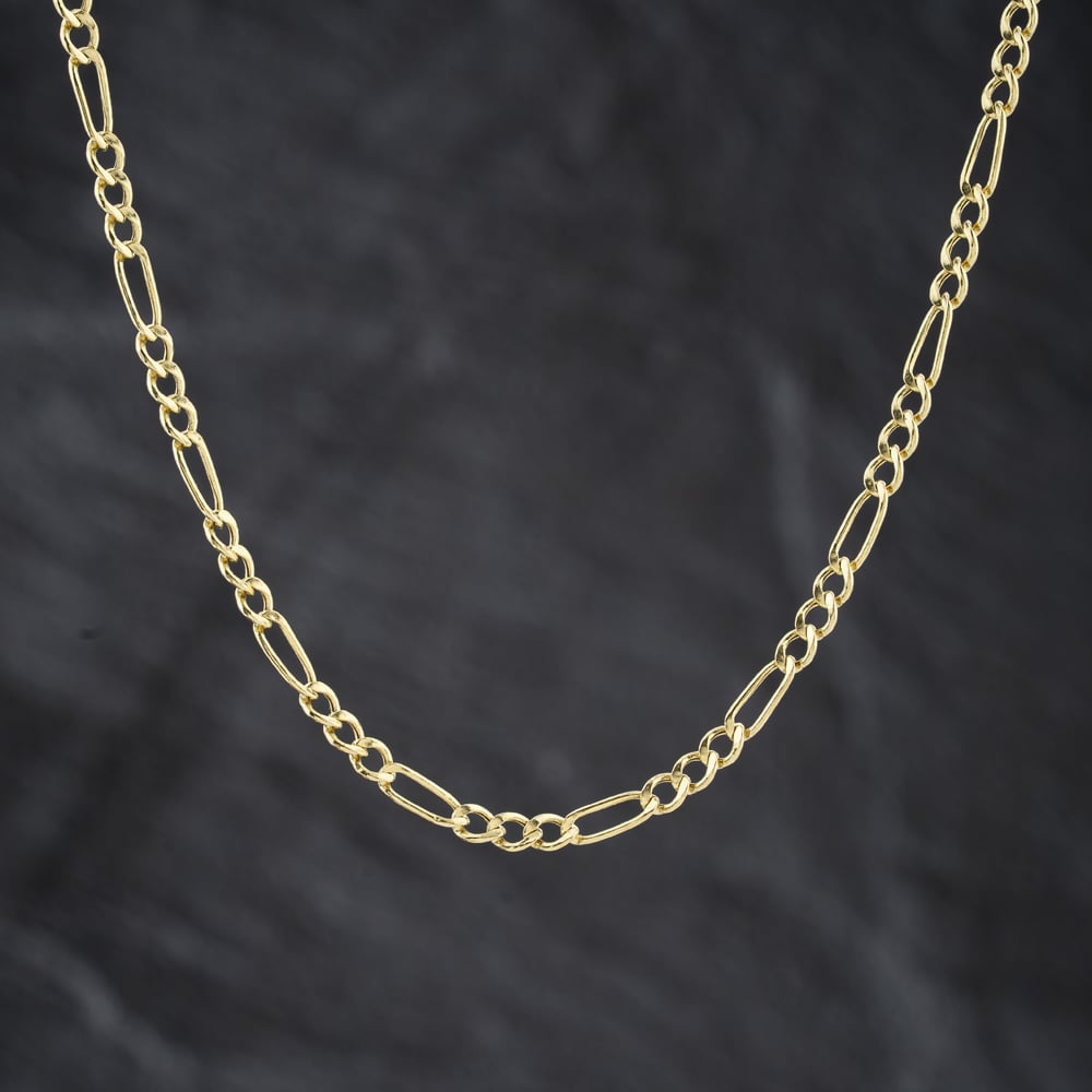 Pre-Owned 9ct Yellow Gold 18 Inch Figaro Chain 41162354