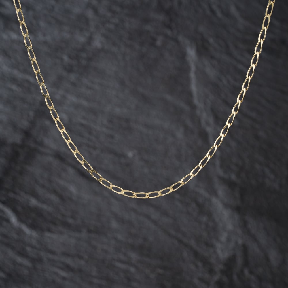 Pre-Owned 9ct Yellow Gold 18 Inch Curb Chain 41162361