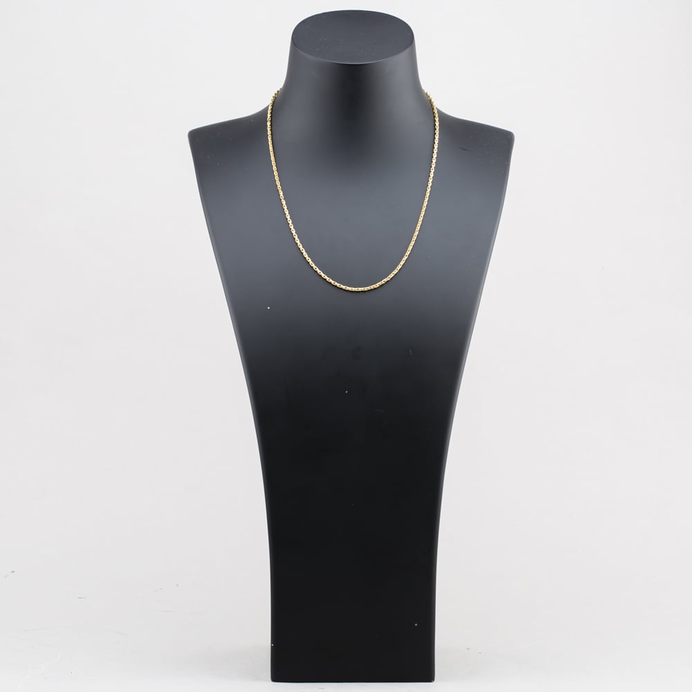 Pre-Owned 9ct Yellow Gold Diamond Cut 18 Inch Belcher Chain 41162376