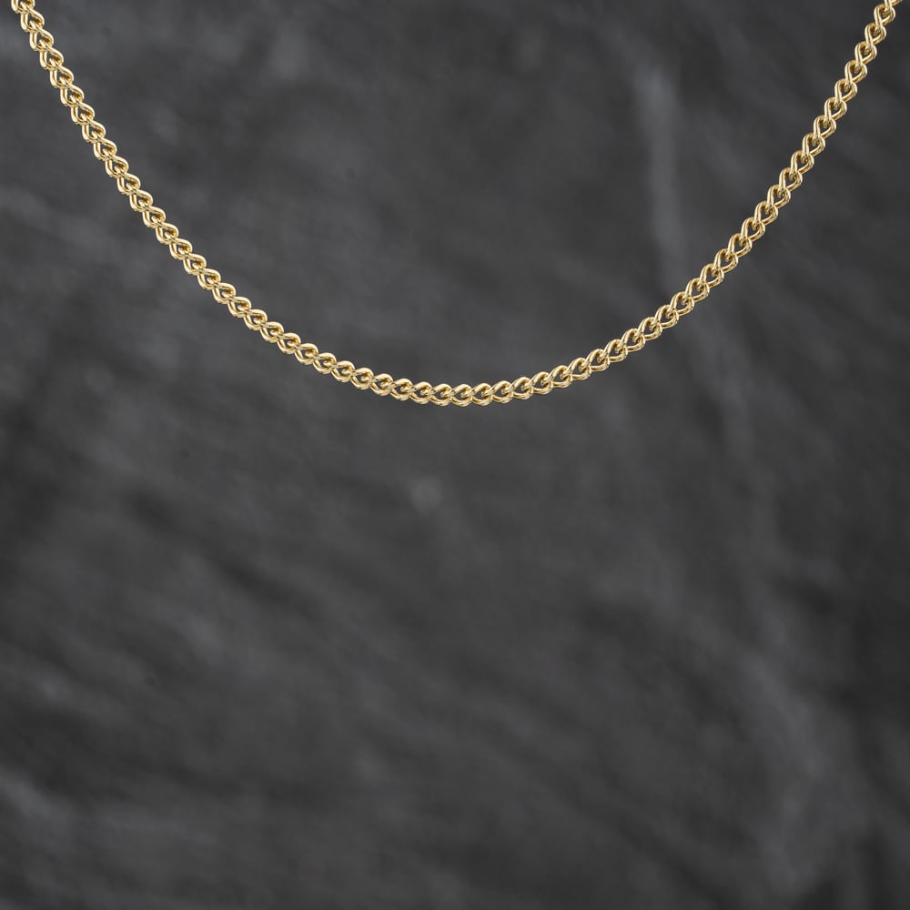 Pre-Owned 9ct Yellow Gold 16 Inch Curb Chain 41162388