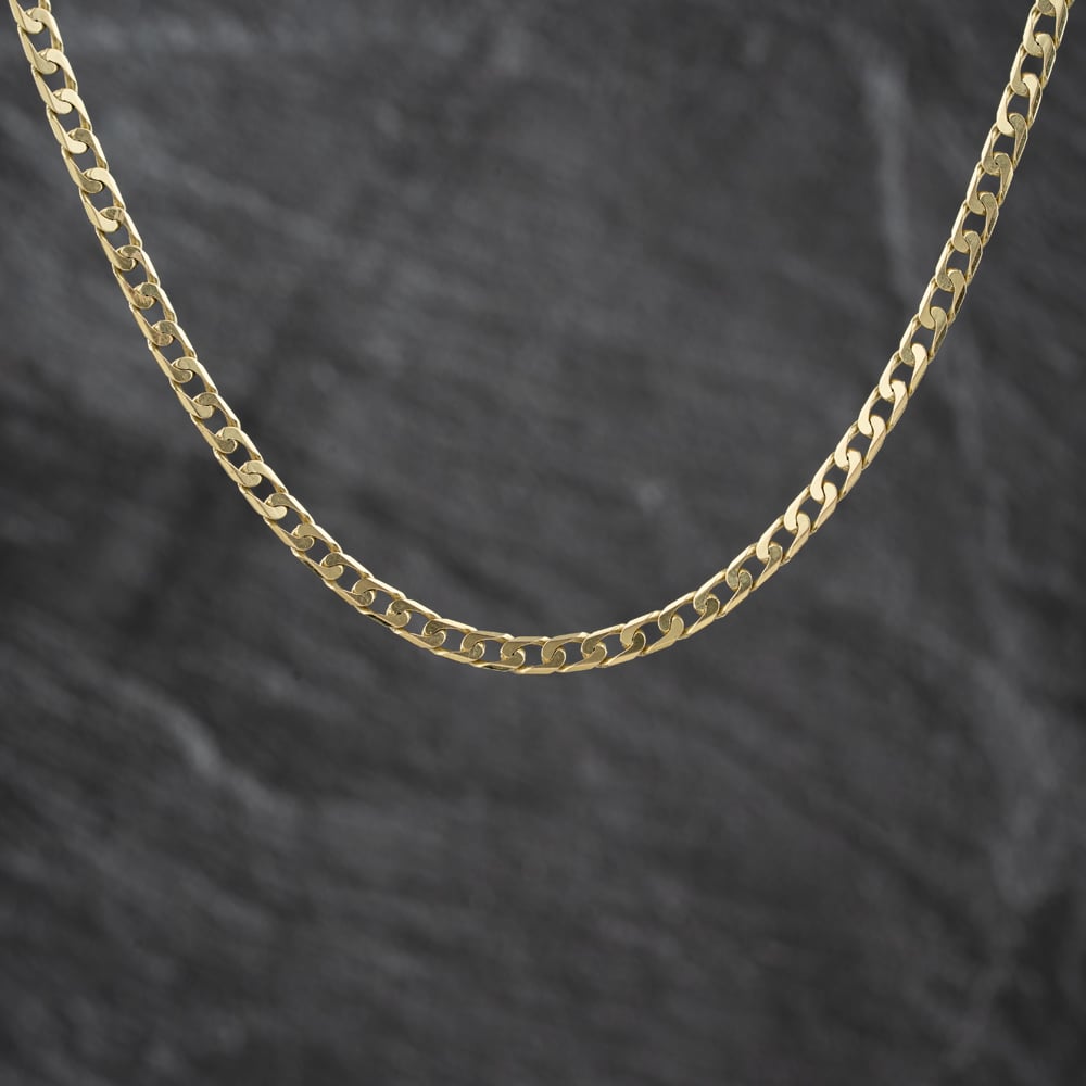 Pre-Owned 9ct Yellow Gold 18 Inch Curb Chain 41162390
