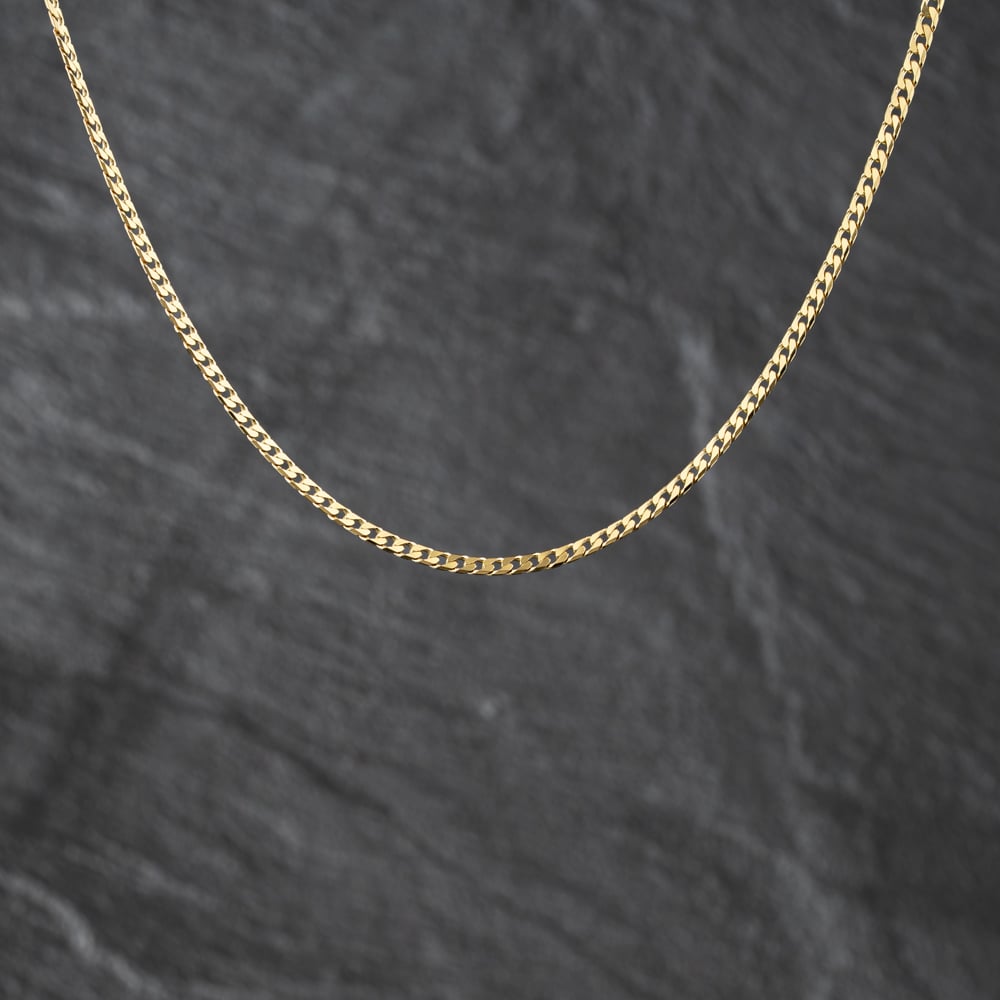 Second Hand 9ct Yellow Gold 18 Inch Curb Chain 41162431