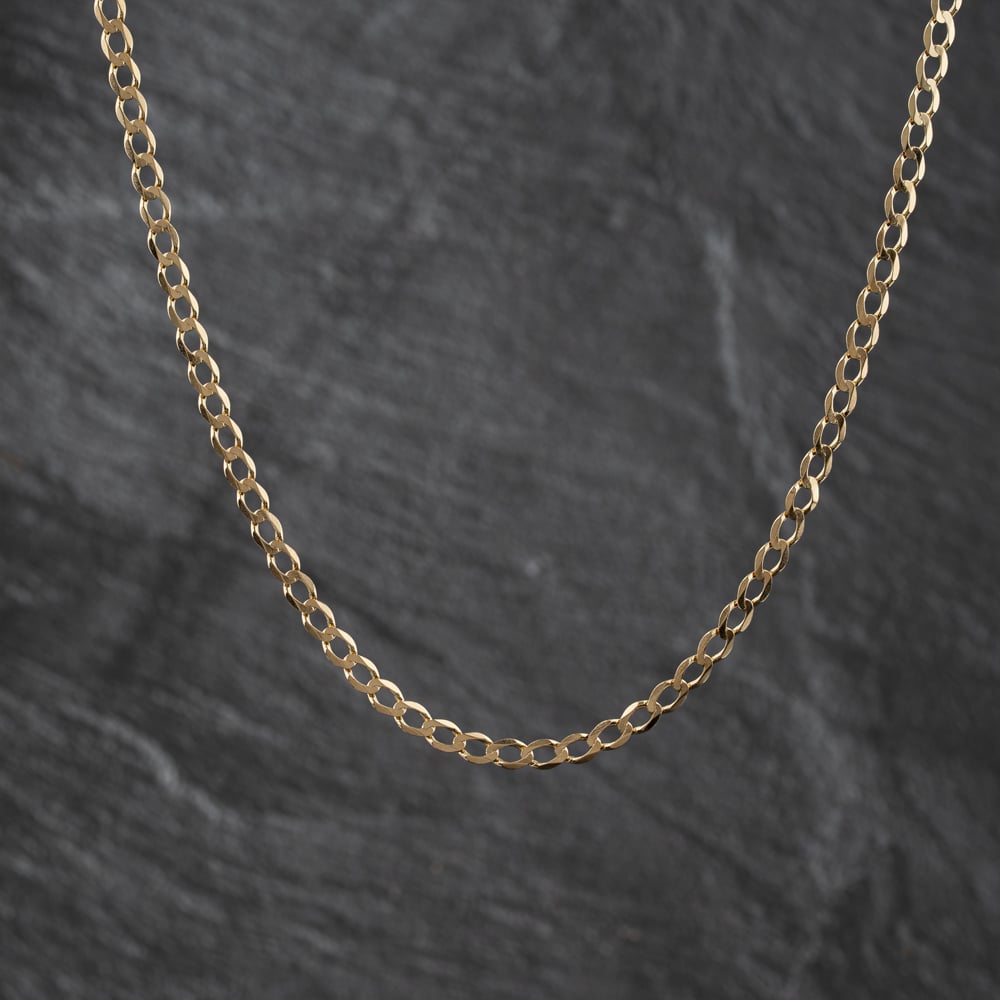 Pre-Owned 9ct Yellow Gold 21 Inch Curb Chain 41162432